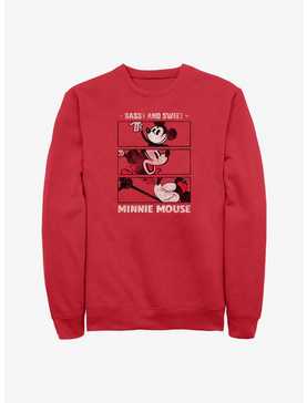 Disney100 Sassy And Sweet Minnie Mouse Sweatshirt, , hi-res