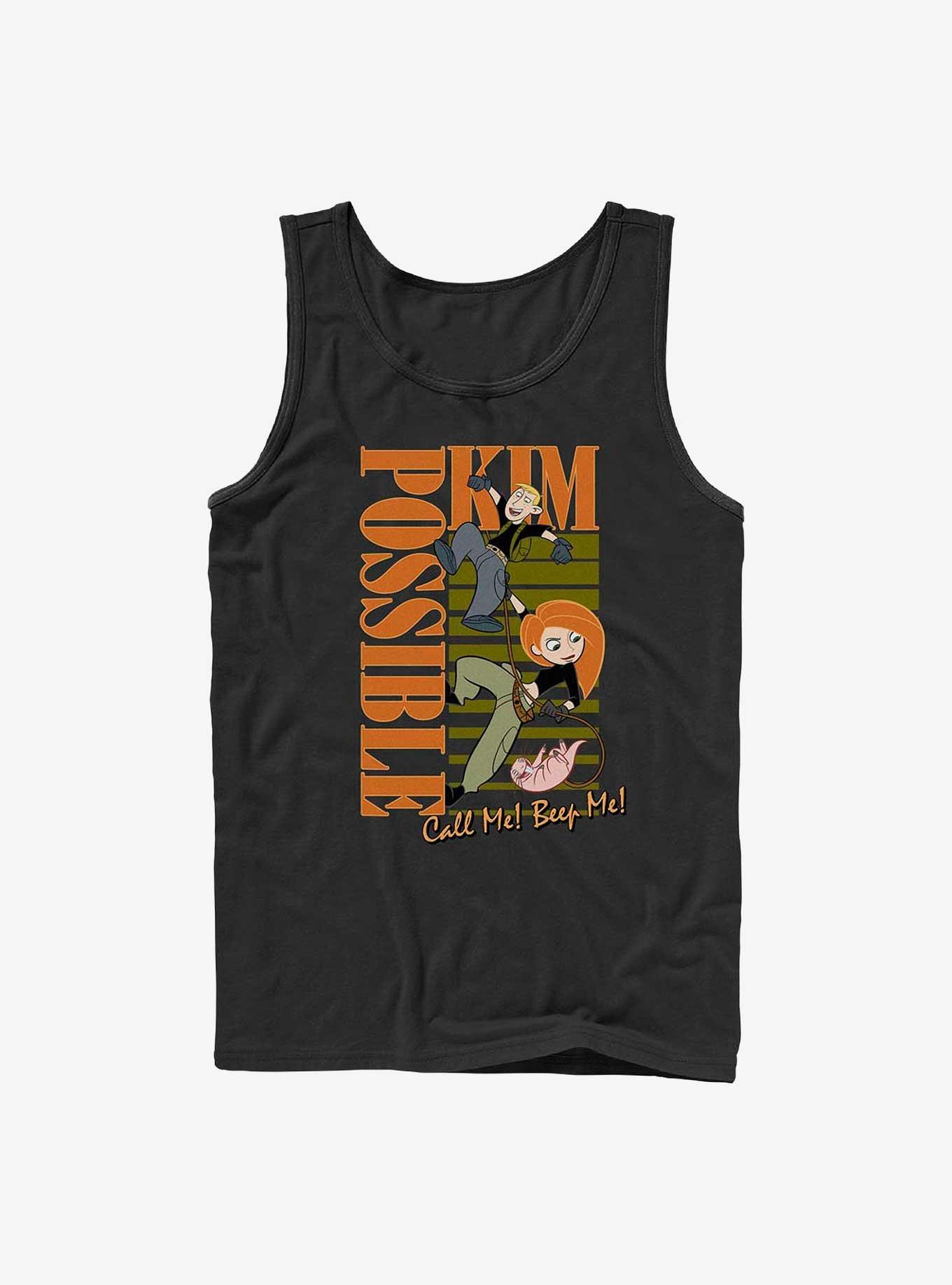 Disney Kim Possible Team Mission Possible Tank, BLACK, hi-res