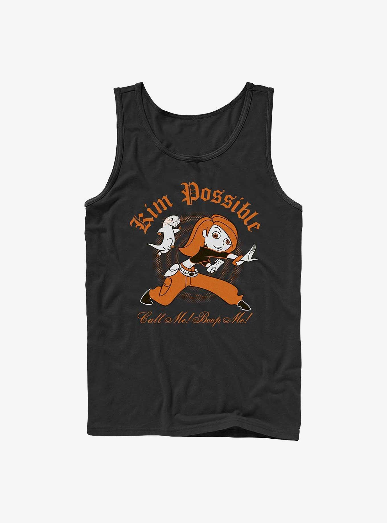 Hot Topic Disney Kim Possible Call Me Beep Haunt Girls Tank