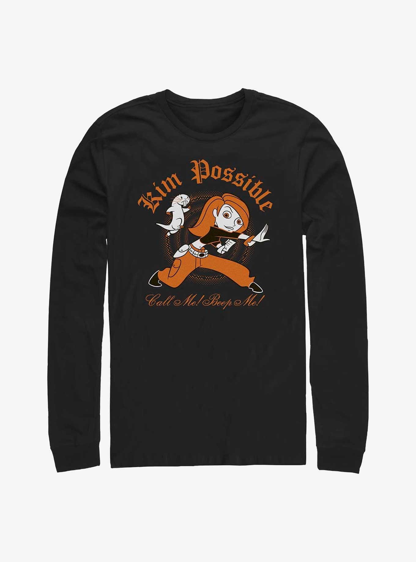 Disney Kim Possible Call Me Beep Me Haunt Long-Sleeve T-Shirt, BLACK, hi-res