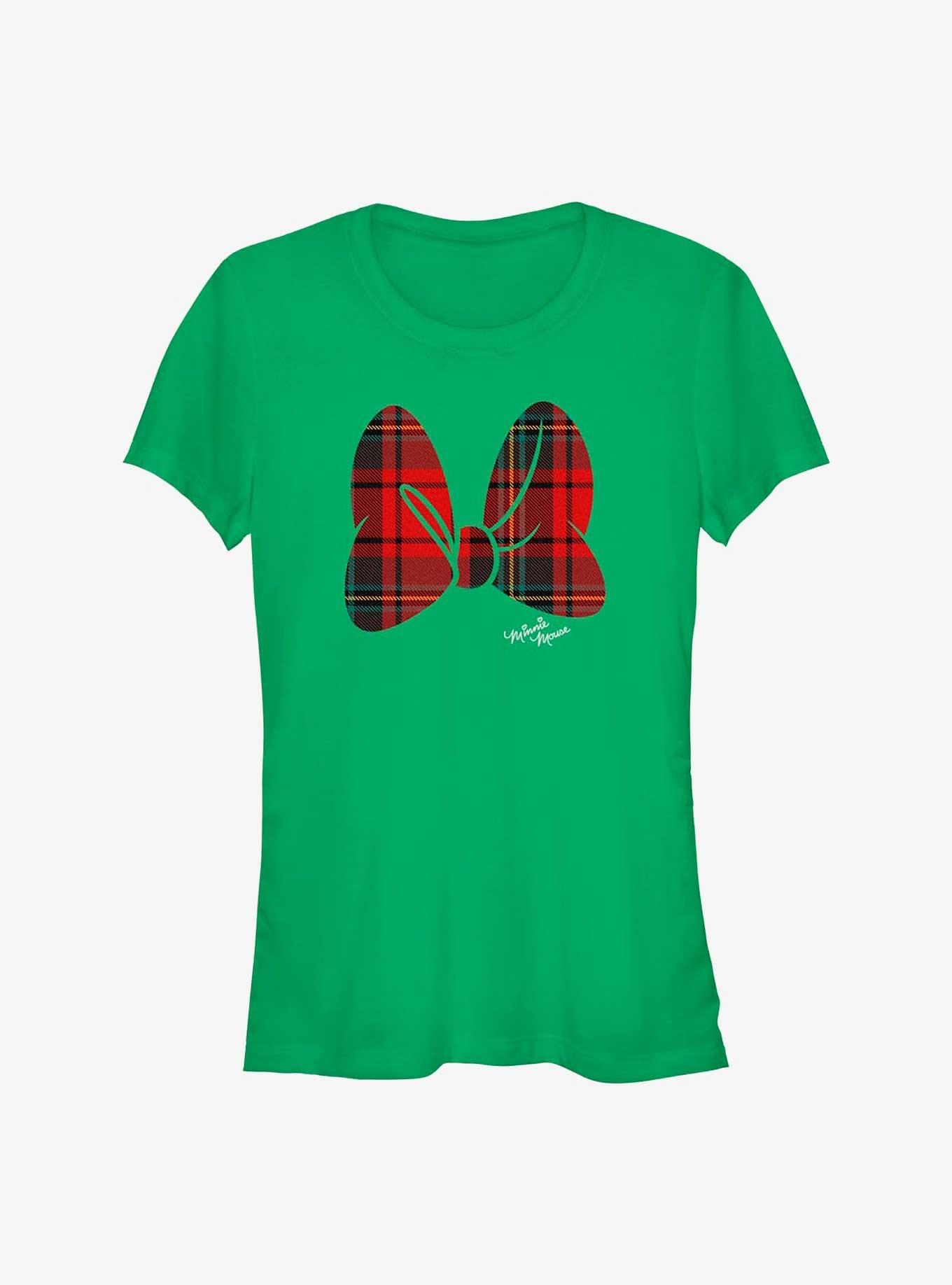 Disney Minnie Mouse Merry Christmas Bow Girls T-Shirt, KELLY, hi-res