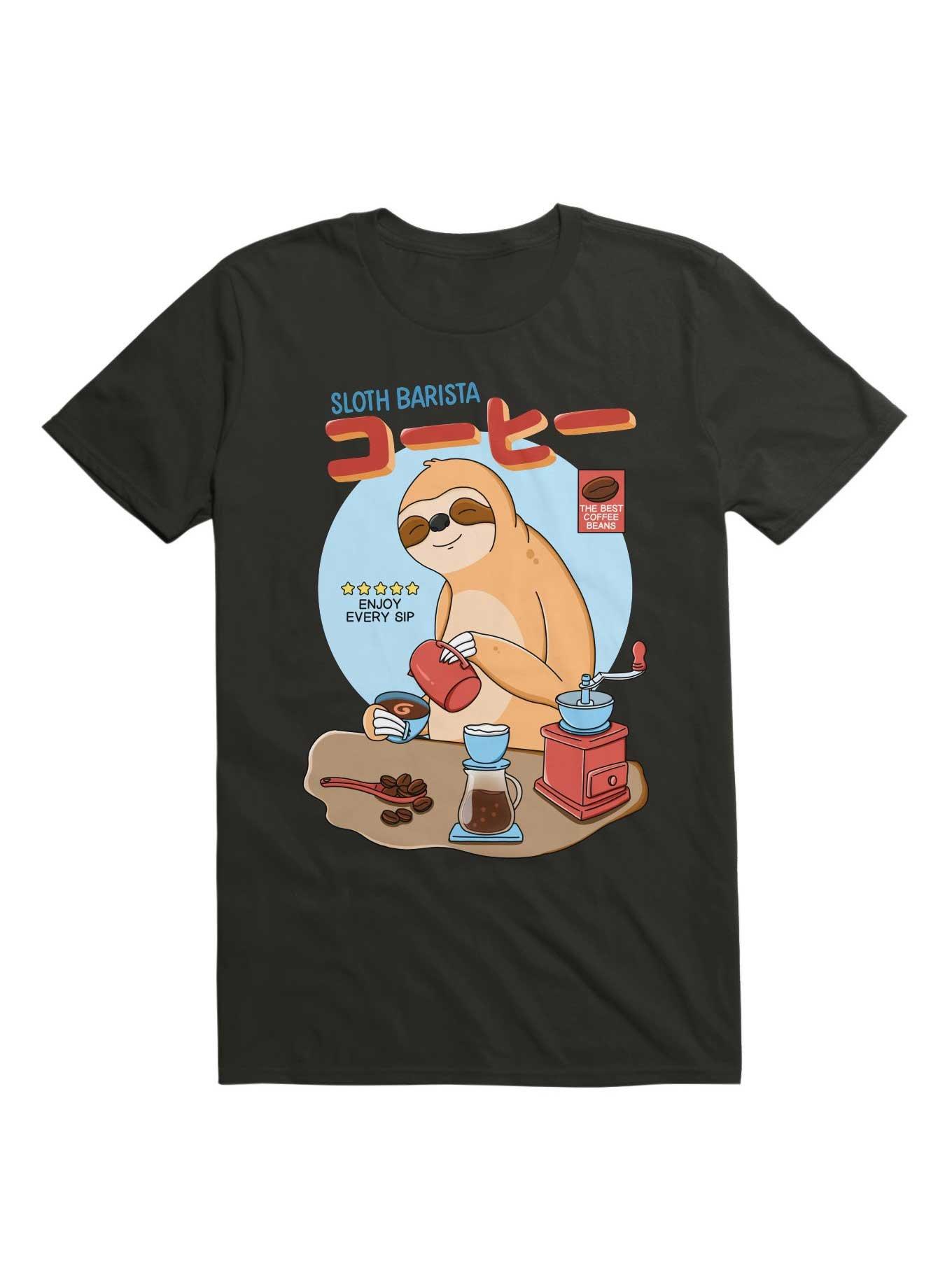 Sloth Barista T-Shirt, , hi-res
