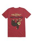 I Don't Regret Doing Nothing Lazy Sloth T-shirt T-Shirt, , hi-res