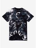 The Nightmare Before Christmas Jack Skellington Storm Jumbo Graphic T-Shirt, BLACK, hi-res