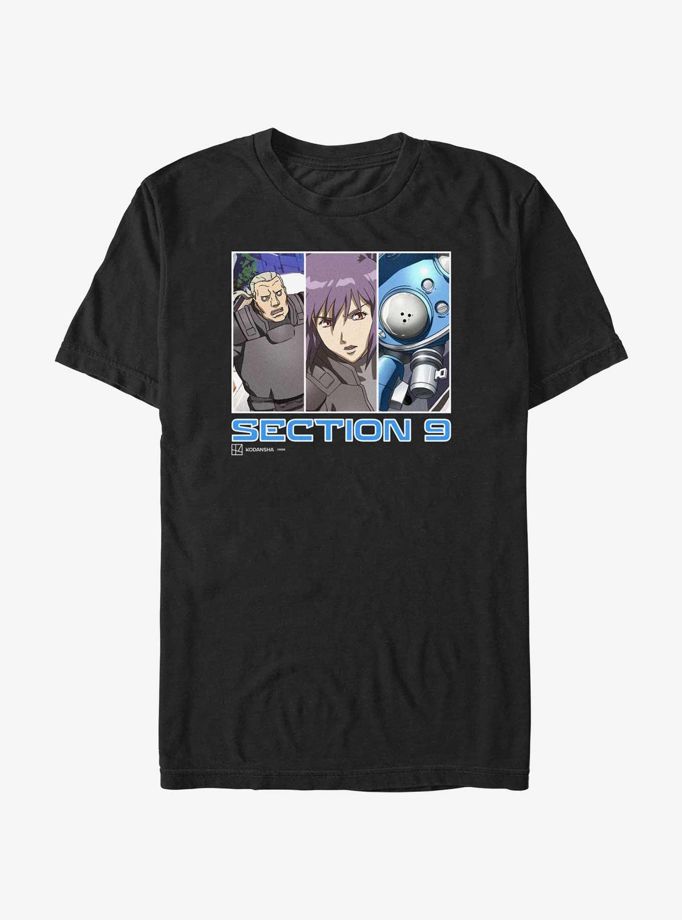 Ghost in the Shell Section 9 Team T-Shirt, BLACK, hi-res