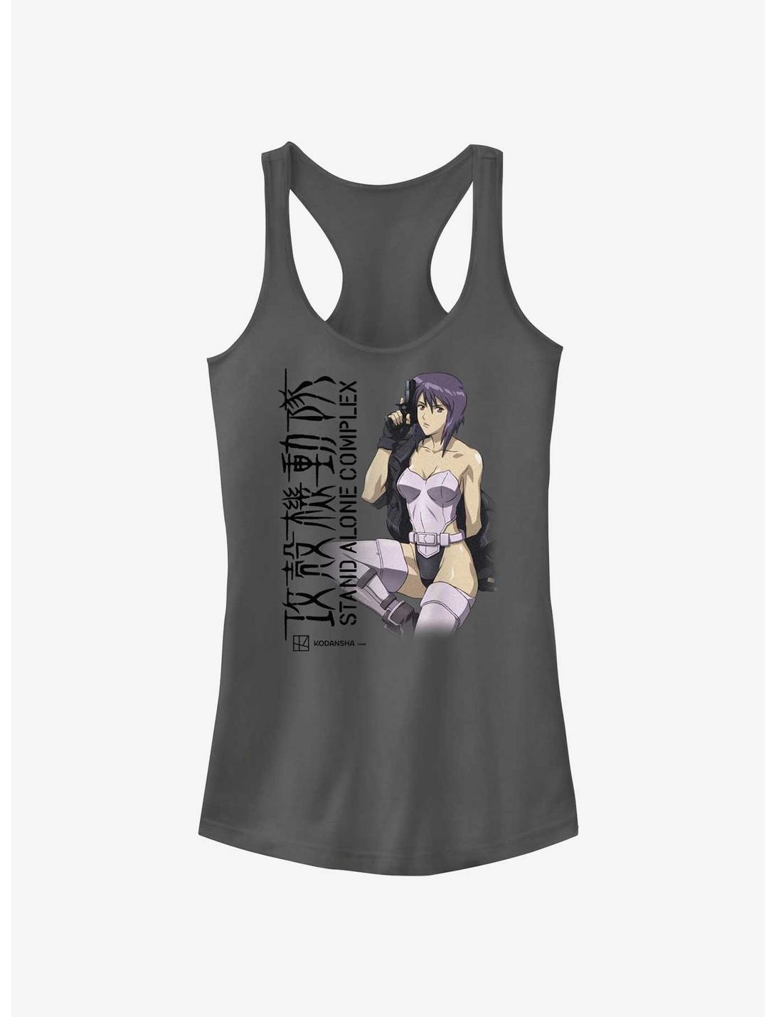 Ghost in the Shell Motoko Kusanagi Stand Alone Complex Girls Tank, CHARCOAL, hi-res