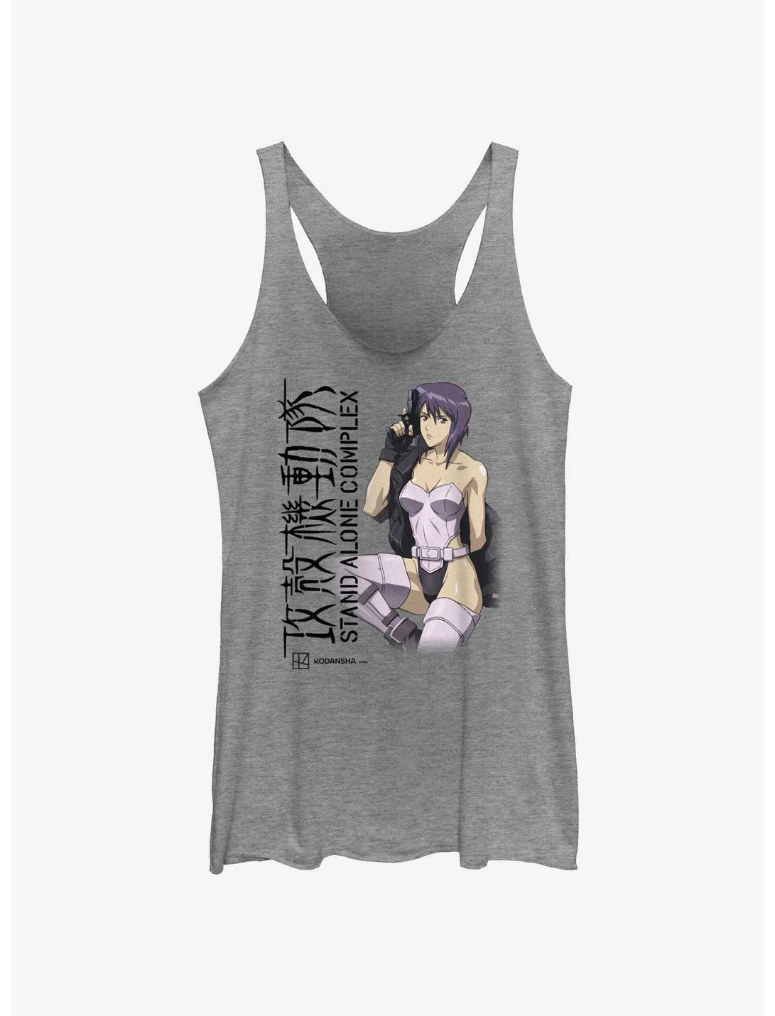 Ghost in the Shell Motoko Kusanagi Stand Alone Complex Girls Tank, GRAY HTR, hi-res