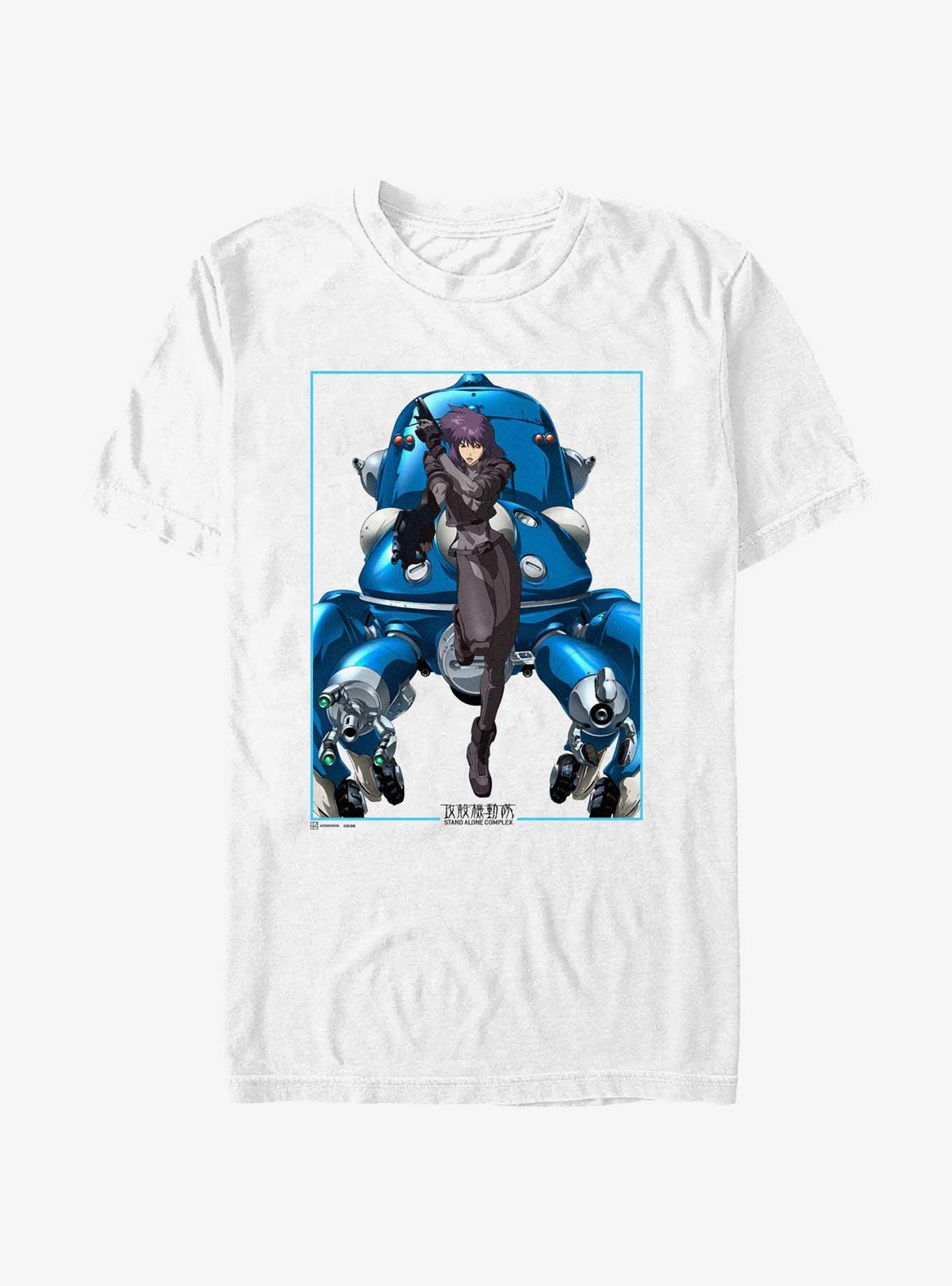 Ghost in the Shell Motoko Guns Tachikoma Poster T-Shirt, , hi-res