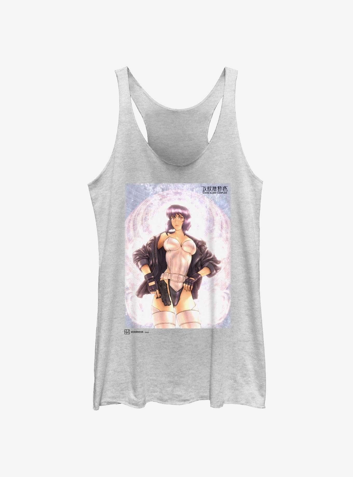 Ghost in the Shell Motoko Kusanagi The Major Poster Girls Tank, WHITE HTR, hi-res