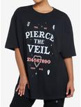 Pierce The Veil Spirit Board Girls Oversized T-Shirt, CHARCOAL, hi-res
