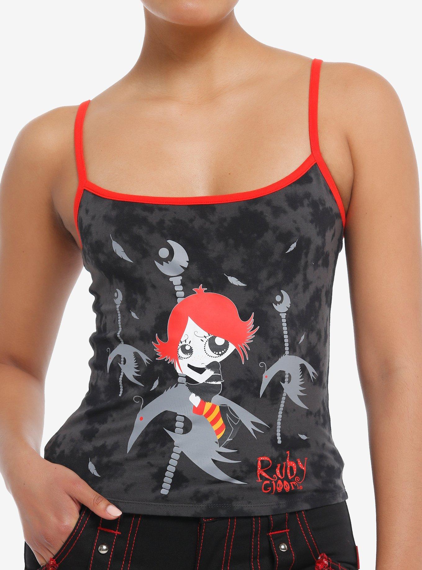 Ruby Gloom Carousel Grey Wash Girls Cami, , hi-res