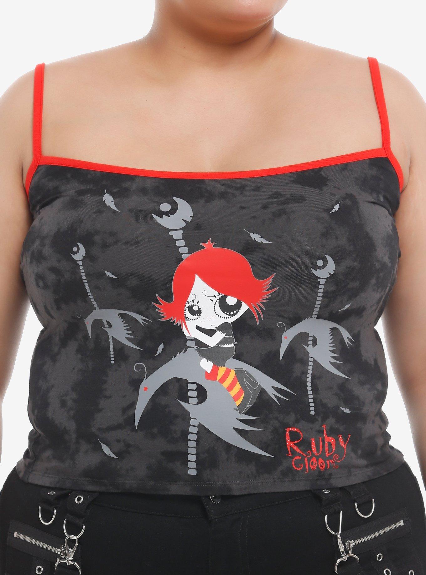 Ruby Gloom Carousel Grey Wash Girls Cami Plus Size, MULTI, hi-res