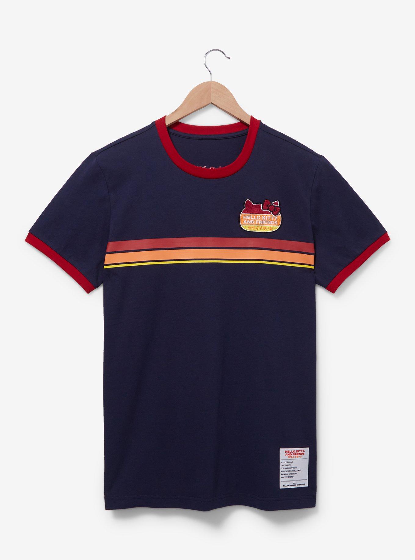 Sanrio Hello Kitty and Friends Kawaii Mart Ringer T-Shirt &mdash; BoxLunch Exclusive, NAVY, hi-res