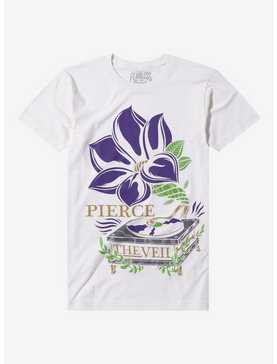 Pierce The Veil Flower Record Player Boyfriend Fit Girls T-Shirt, , hi-res