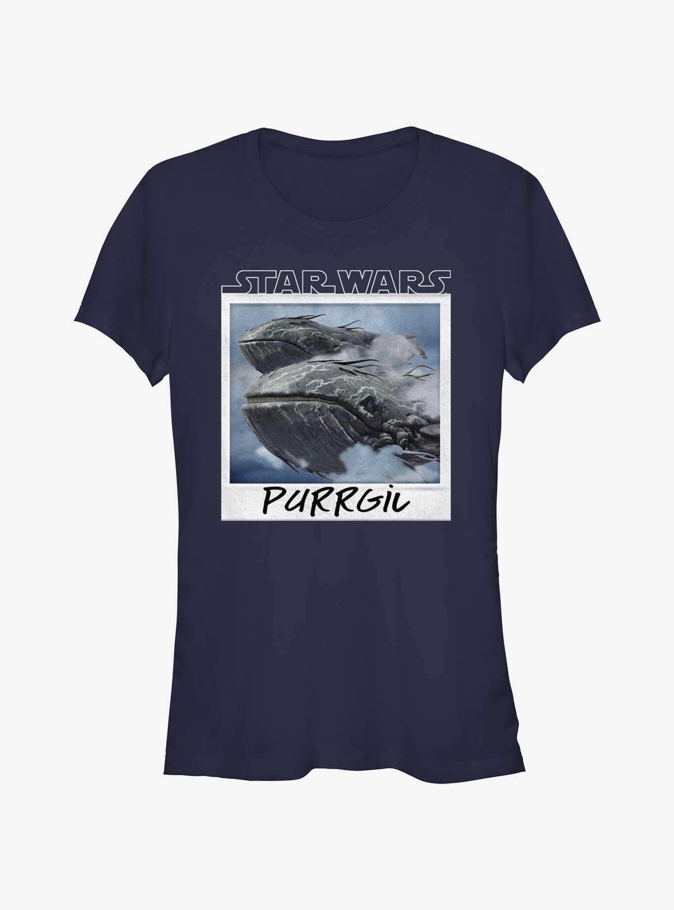 Star Wars Ahsoka Purrgil Polaroid Girls T-Shirt, NAVY, hi-res