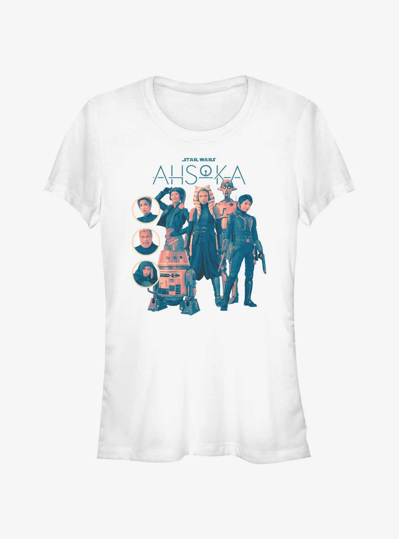 Star Wars Ahsoka Group Girls T-Shirt, WHITE, hi-res