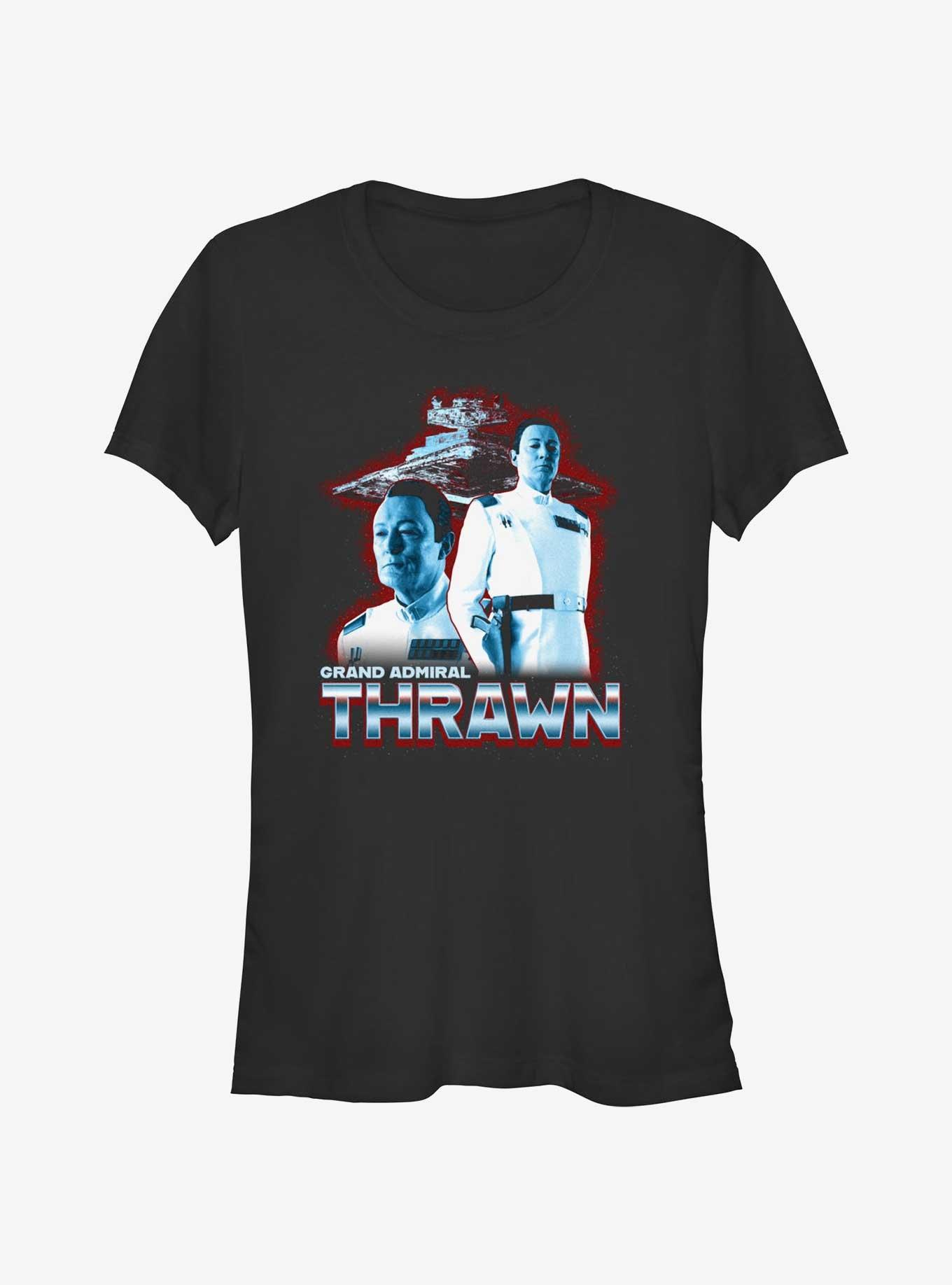 Star Wars Ahsoka Grand Admiral Thrawn Girls T-Shirt Hot Topic Web Exclusive, , hi-res