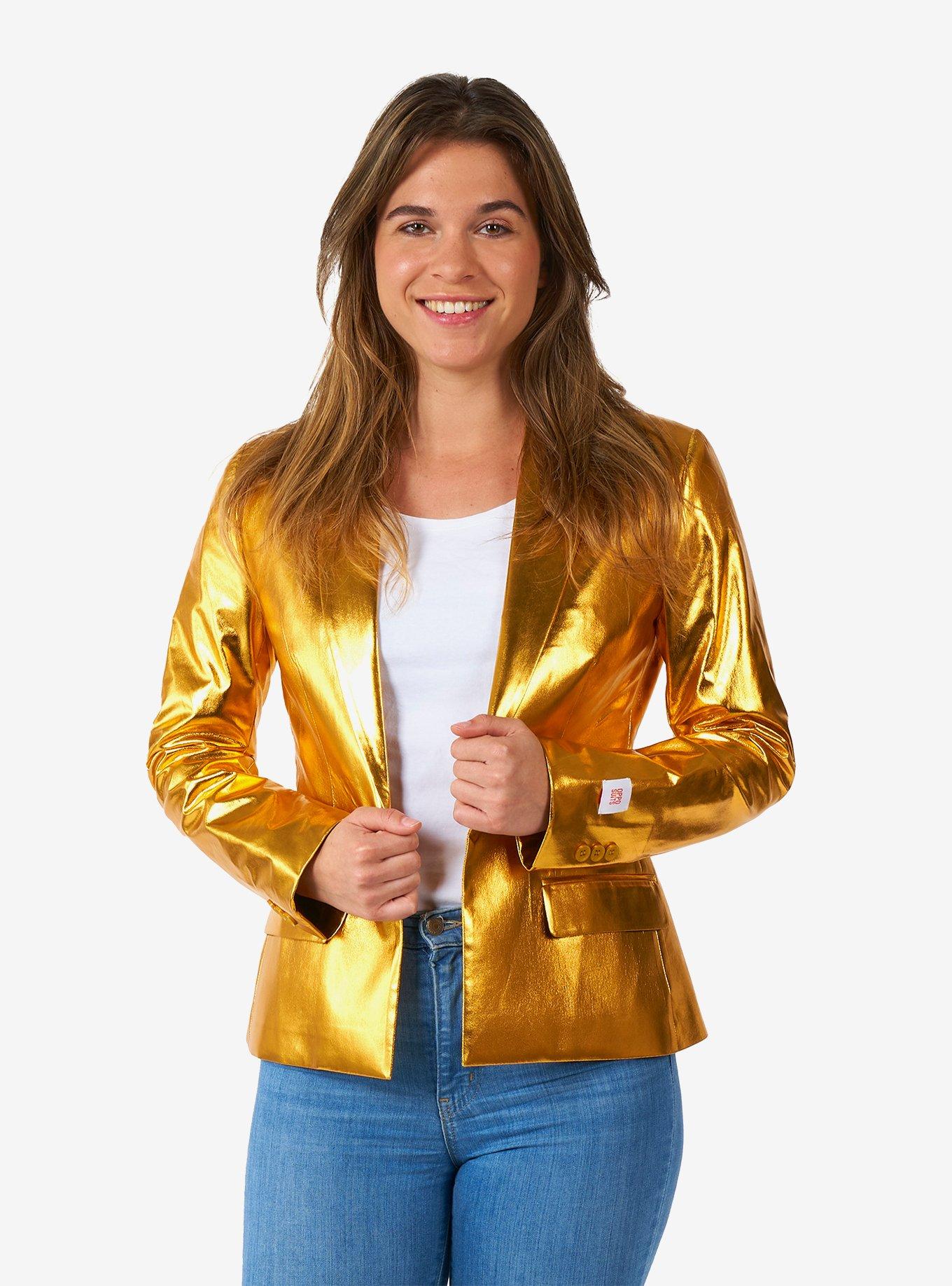 Groovy Gold Blazer, , hi-res