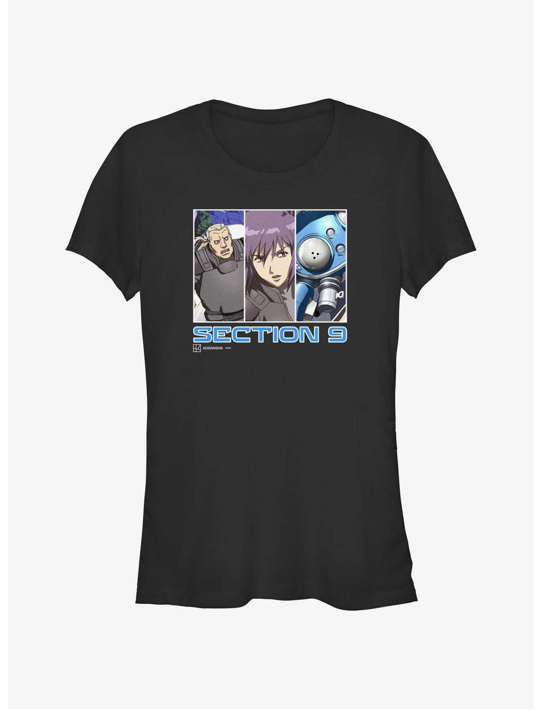 Ghost in the Shell Section 9 Team Girls T-Shirt, BLACK, hi-res
