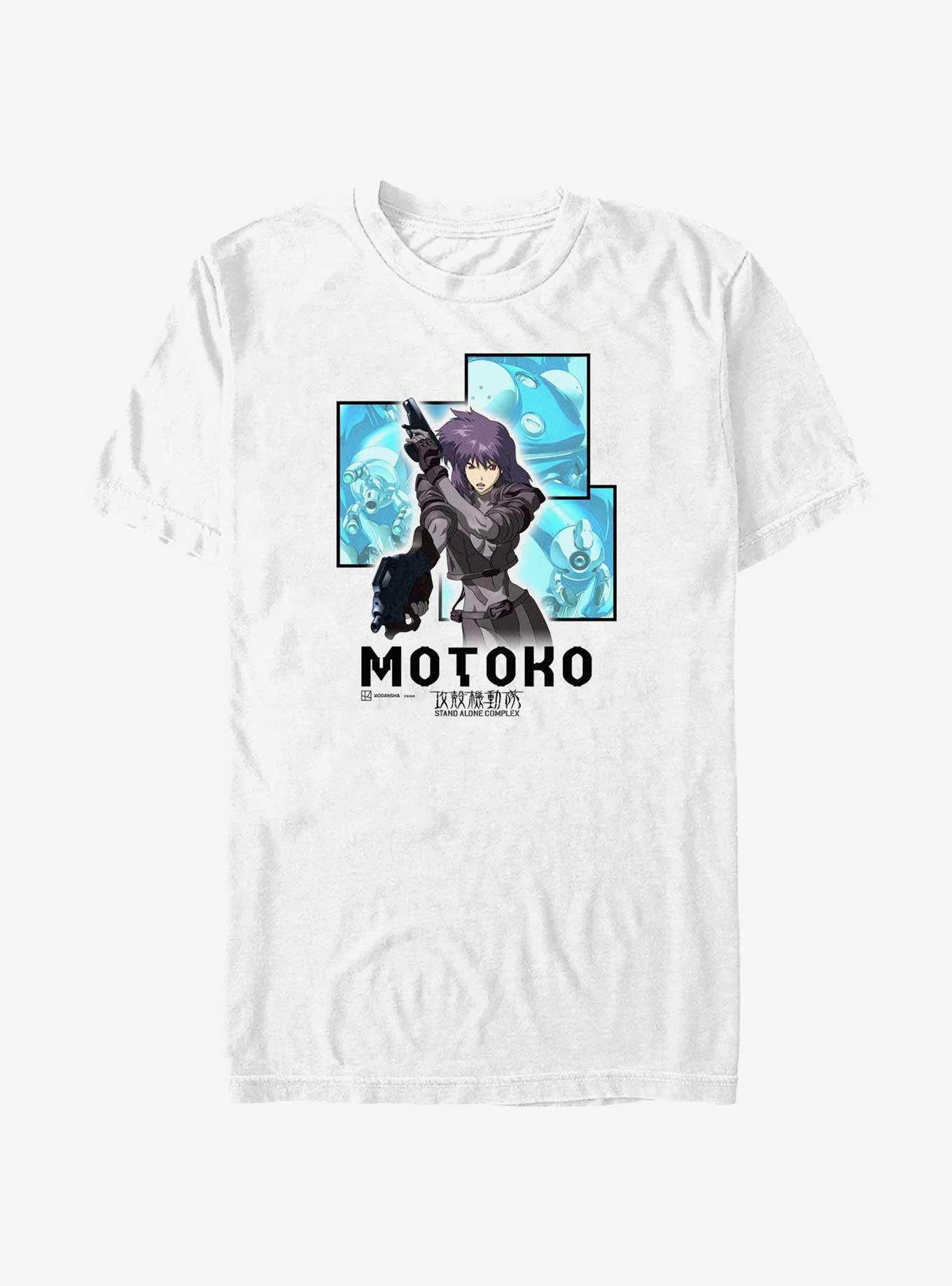 Ghost in the Shell Major Motoko Portrait T-Shirt, WHITE, hi-res