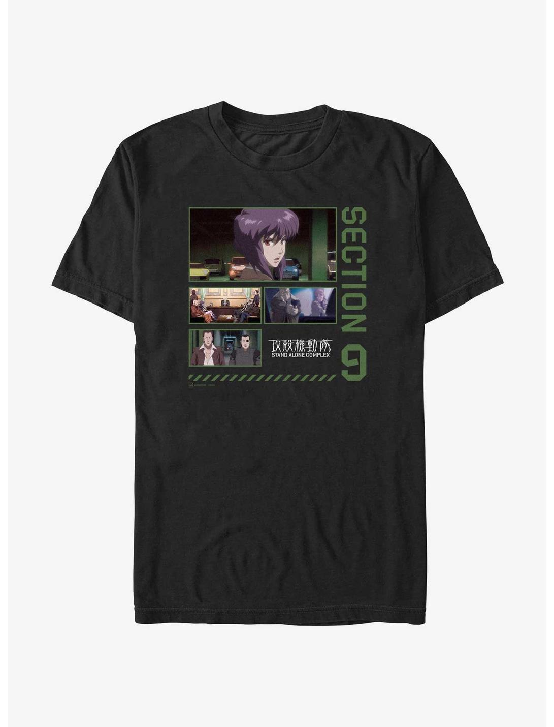 Ghost in the Shell Section 9 Collage T-Shirt, BLACK, hi-res