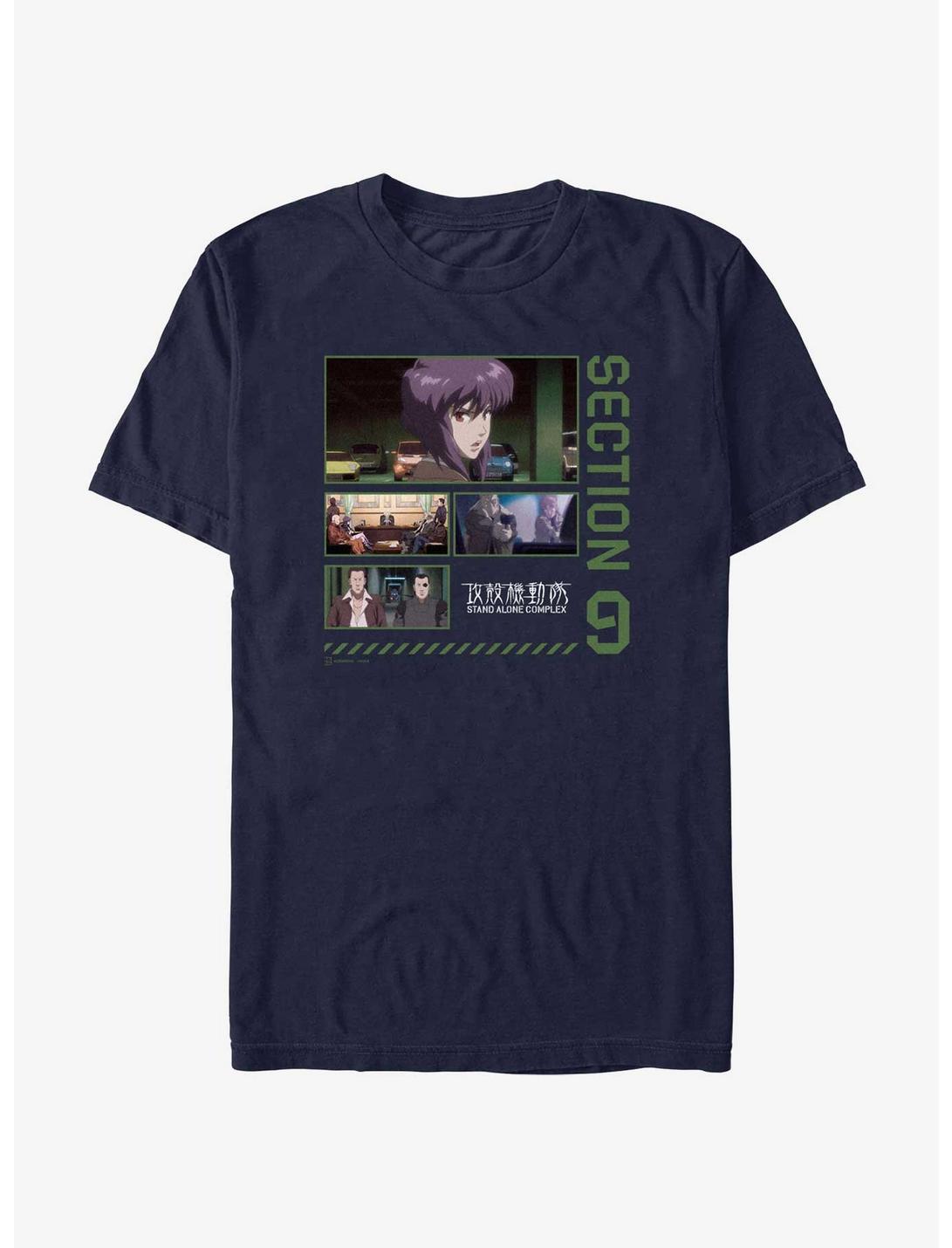 Ghost in the Shell Section 9 Collage T-Shirt, NAVY, hi-res