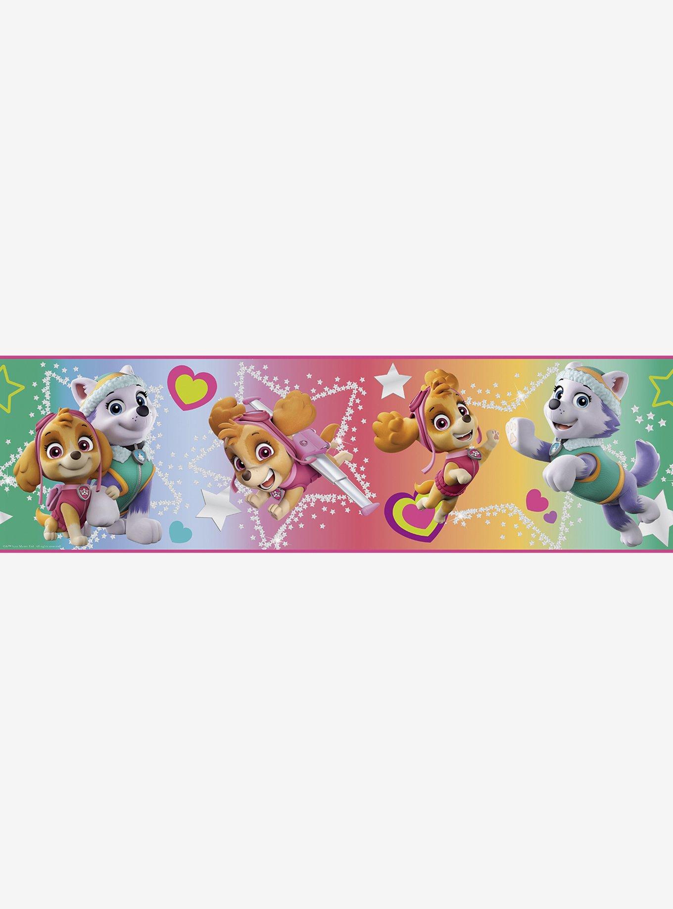 Paw Patrol Skye and Everest Peel & Stick Wallpaper Border, , hi-res