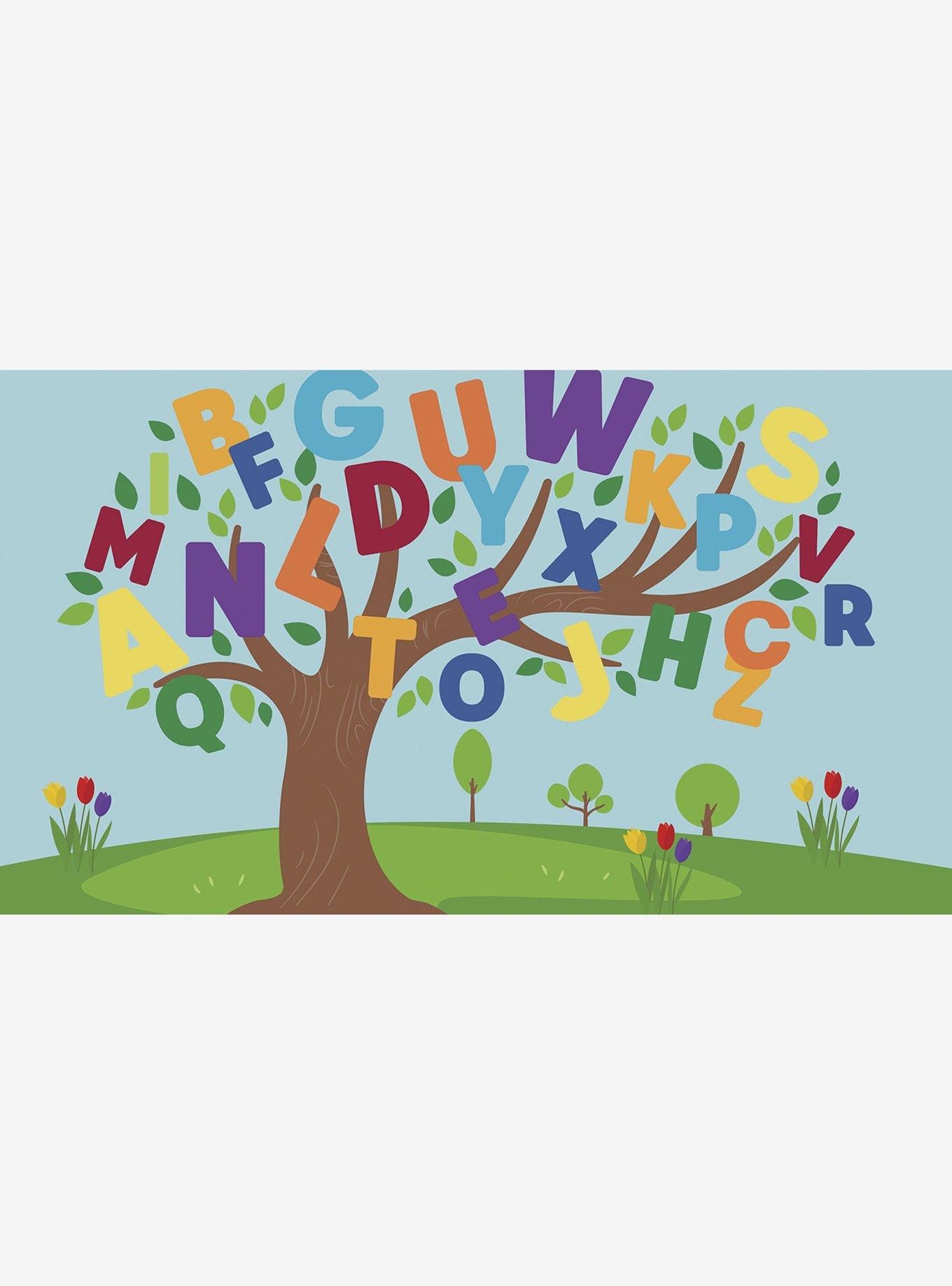 Alphabet Tree Peel & Stick Mural, , hi-res