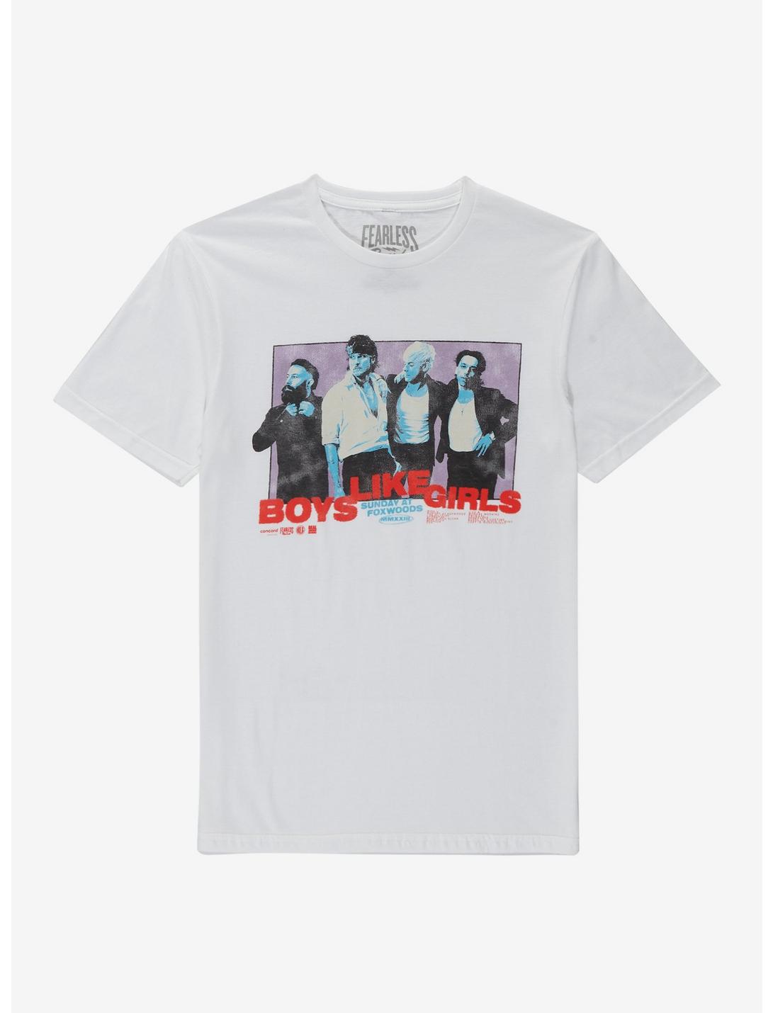 Boys Like Girls Group Boyfriend Fit Girls T-Shirt, BRIGHT WHITE, hi-res