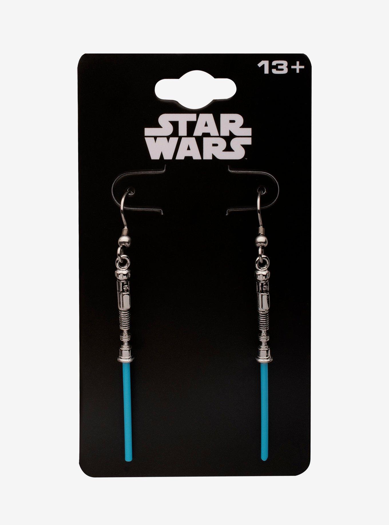 Star Wars Obi-Wan Kenobi Lightsaber Drop Earrings, , hi-res