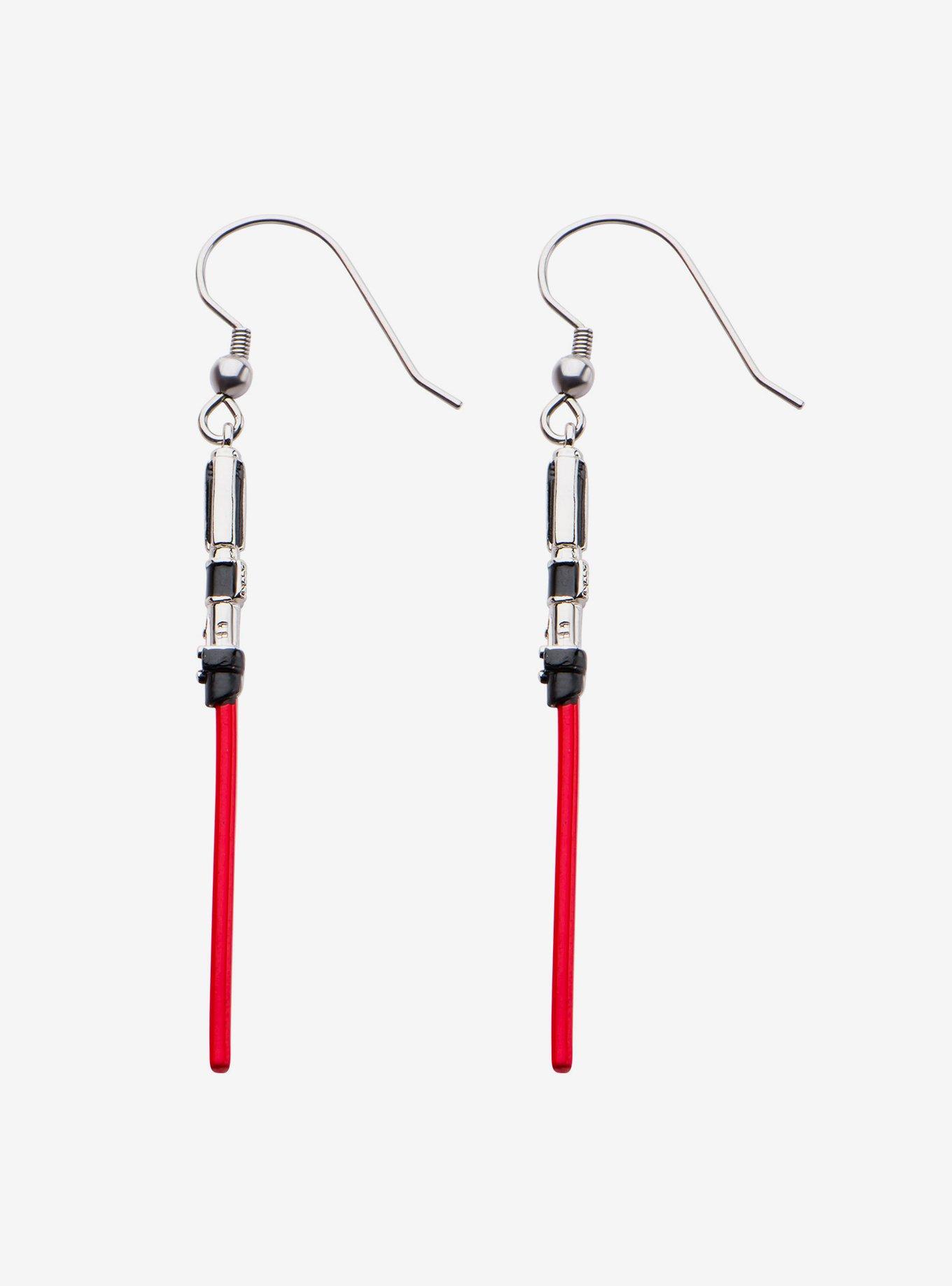 Star Wars Darth Vader Lightsaber Drop Earrings, , hi-res