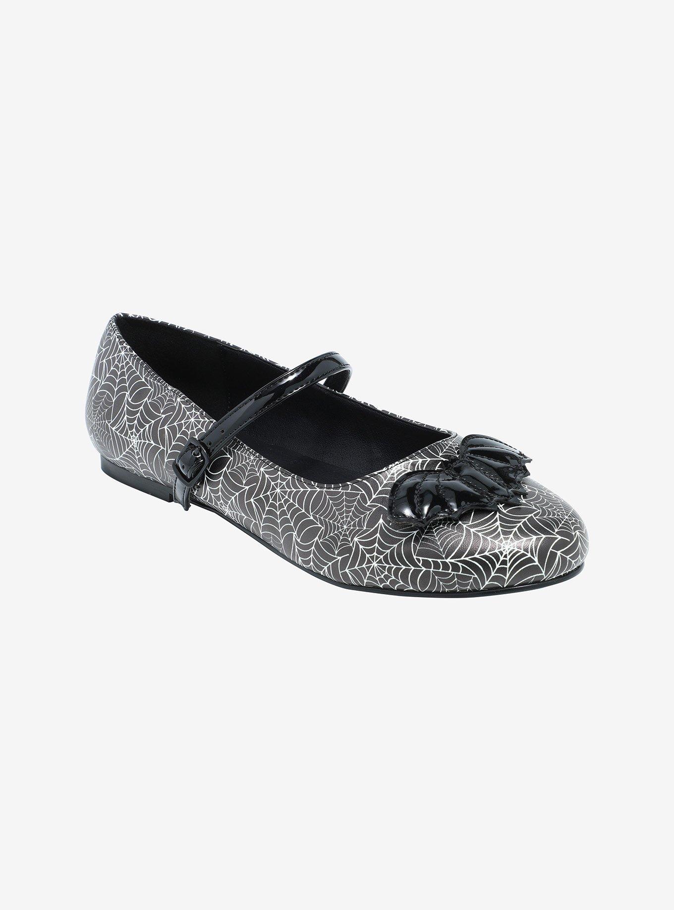 Strange Cvlt Spiderweb Mary Jane Flats, MULTI, hi-res