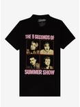 5 Seconds Of Summer Grid Boyfriend Fit Girls T-Shirt, BLACK, hi-res