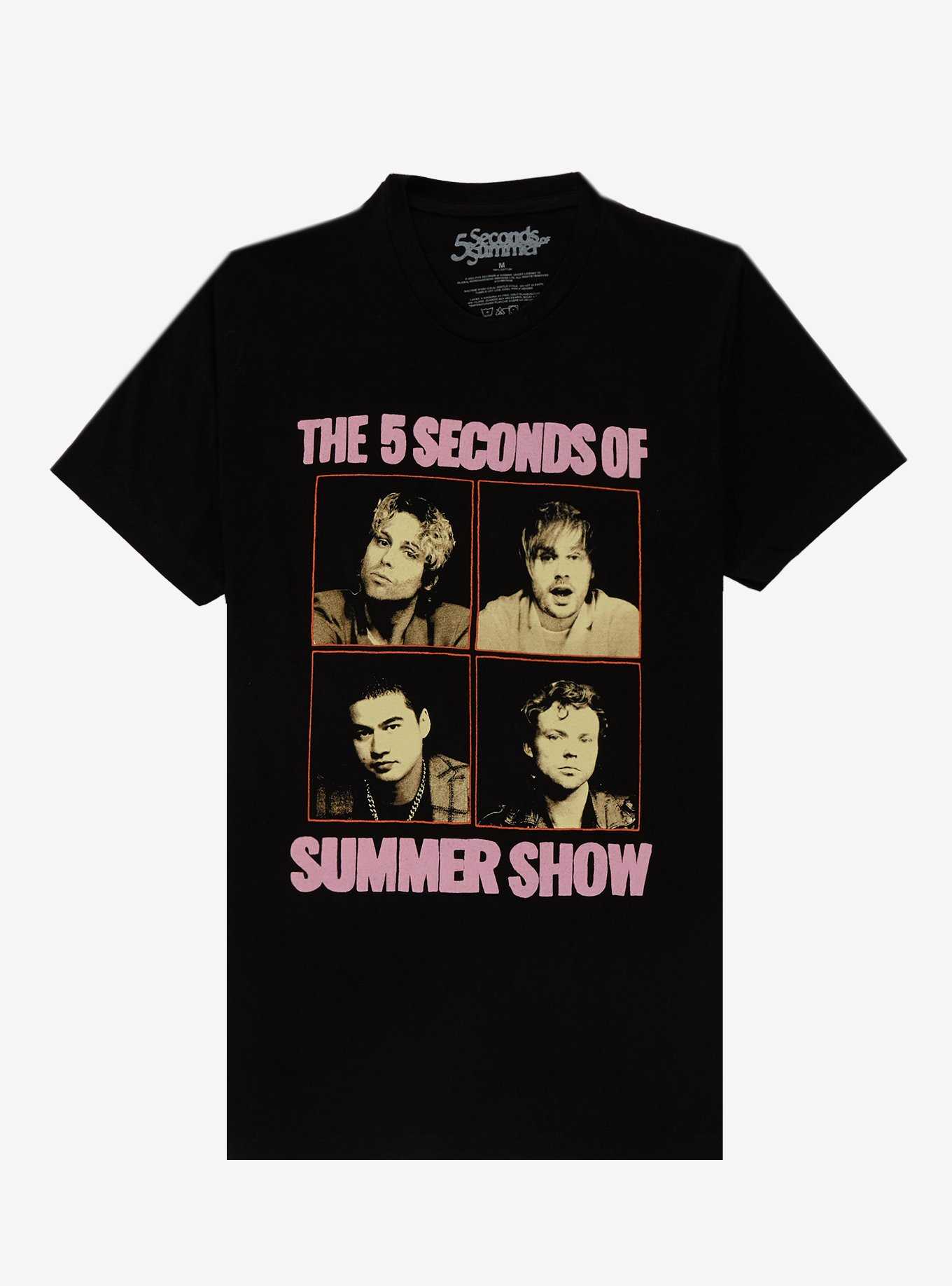 5 Seconds Of Summer Grid Boyfriend Fit Girls T-Shirt, , hi-res