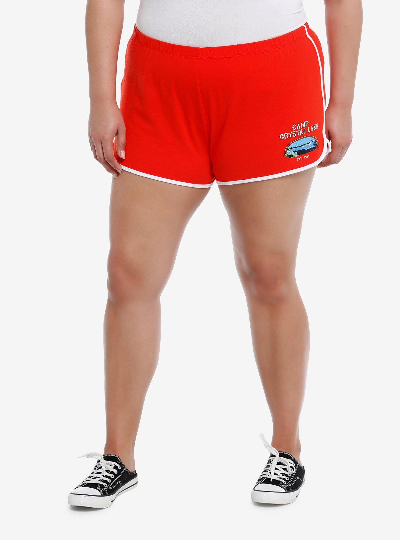 Friday The 13th Camp Crystal Lake Girls Soft Shorts Plus Size, , hi-res