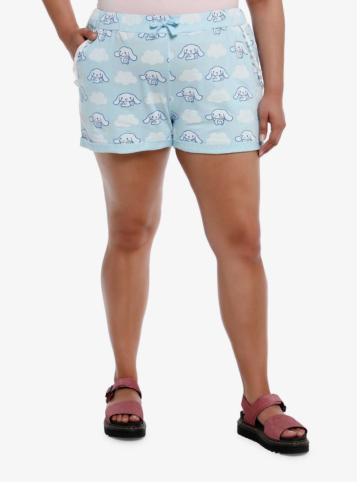 Cinnamoroll Cloud Lounge Shorts Plus Size, , hi-res