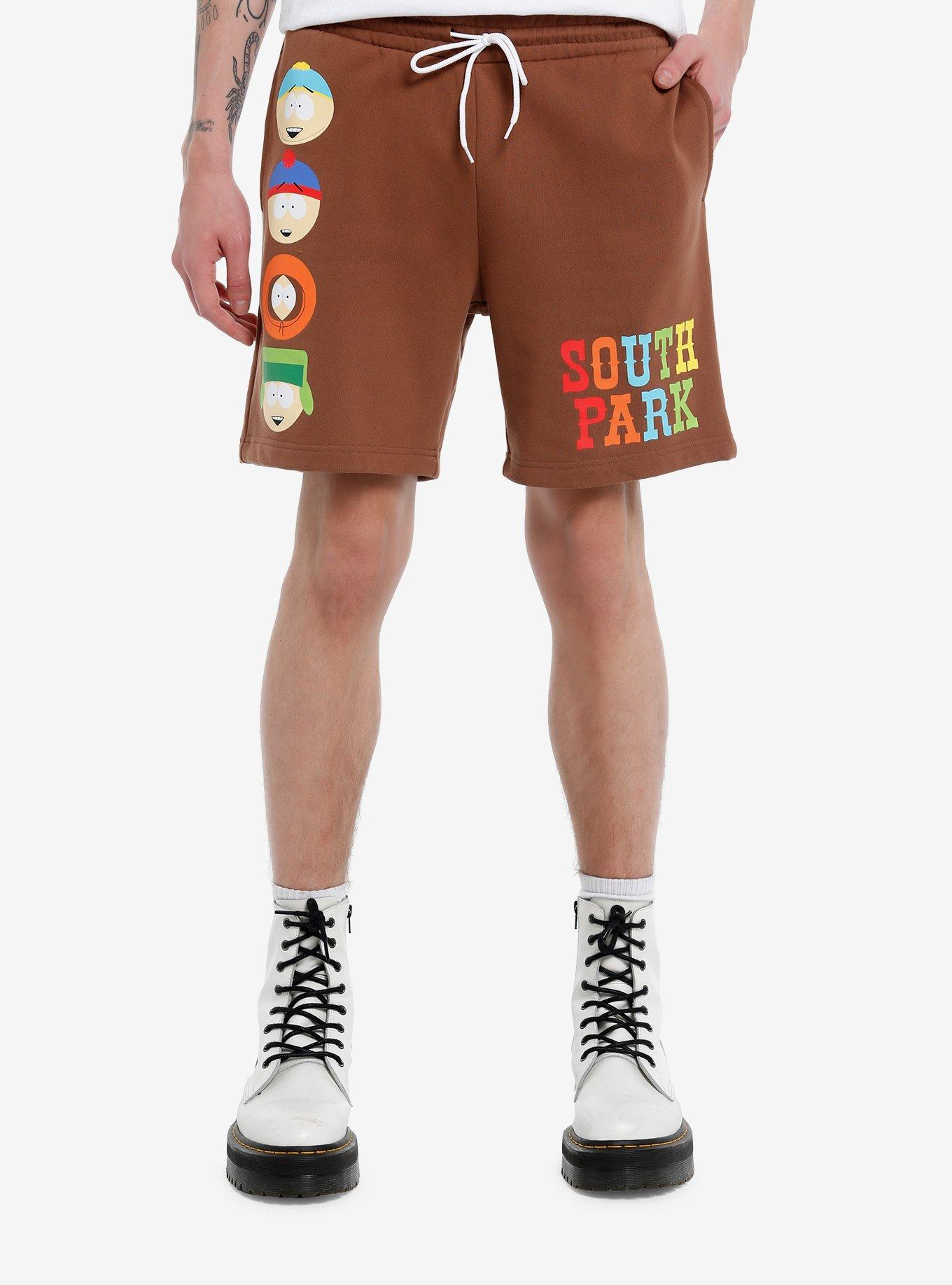 South Park Character Heads Fleece Shorts, MULTI, hi-res