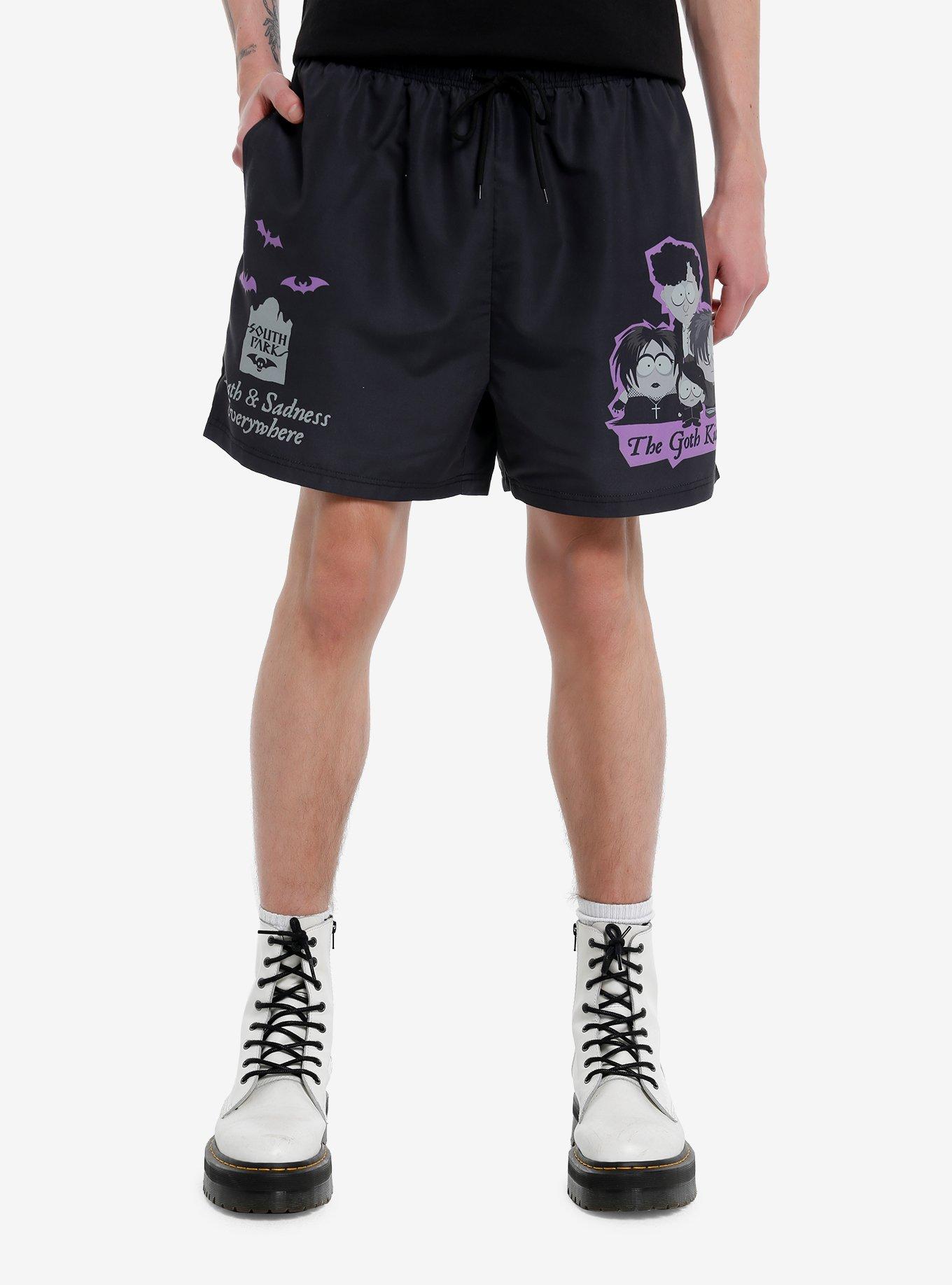 South Park Goth Kids Nylon Shorts, PURPLE, hi-res