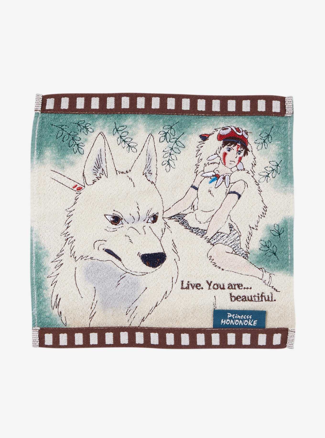 Studio Ghibli Princess Mononoke San & Wolf Washcloth, , hi-res