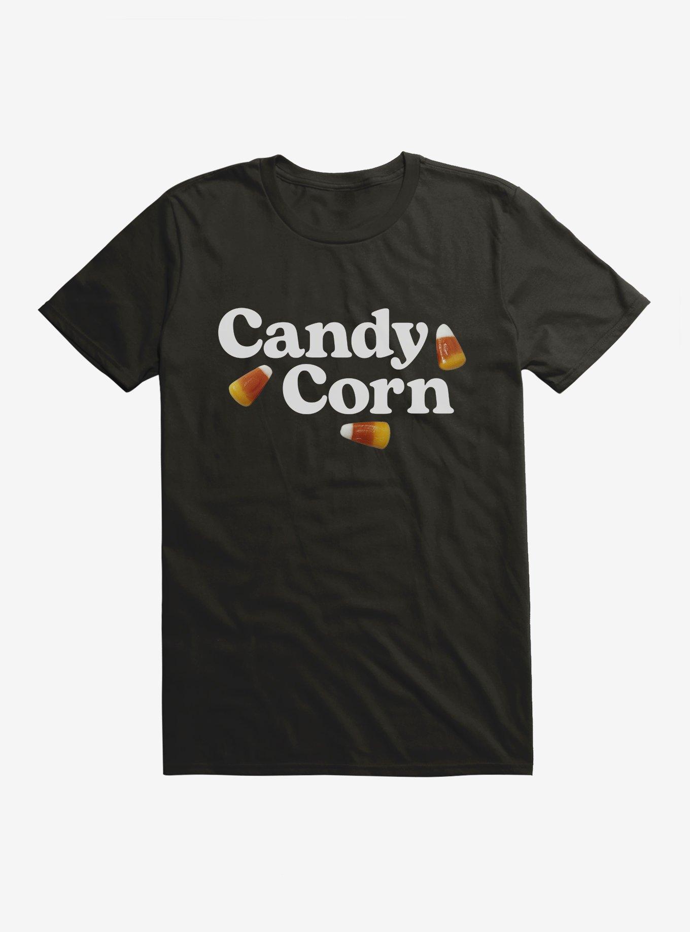 Halloween Candy Corn T-Shirt, BLACK, hi-res