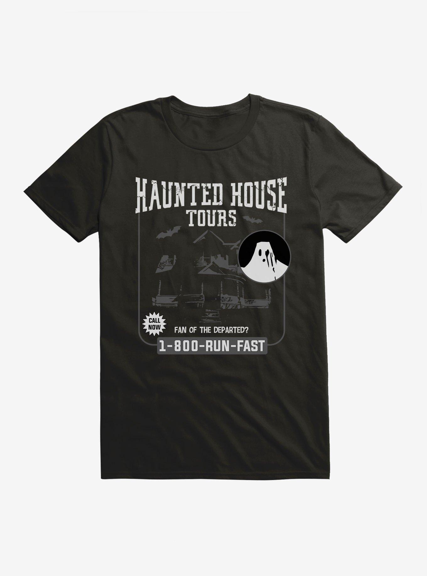 Halloween Haunted House Tours Flyer T-Shirt, , hi-res