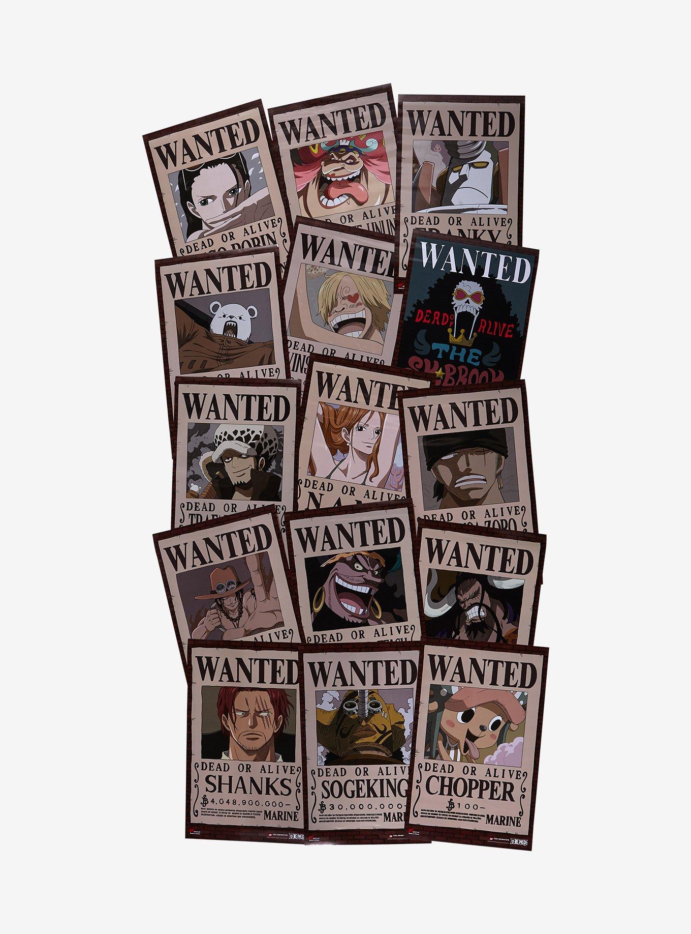 One Piece Wanted Dead or Alive Character Blind Box Posters | BoxLunch