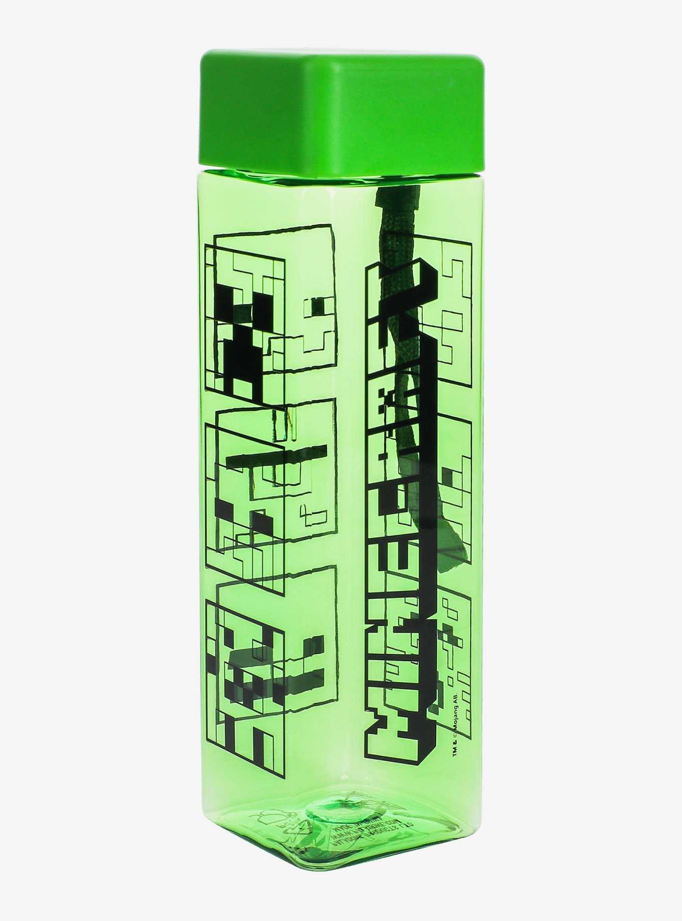 Minecraft Creeper Square Water Bottle, , hi-res