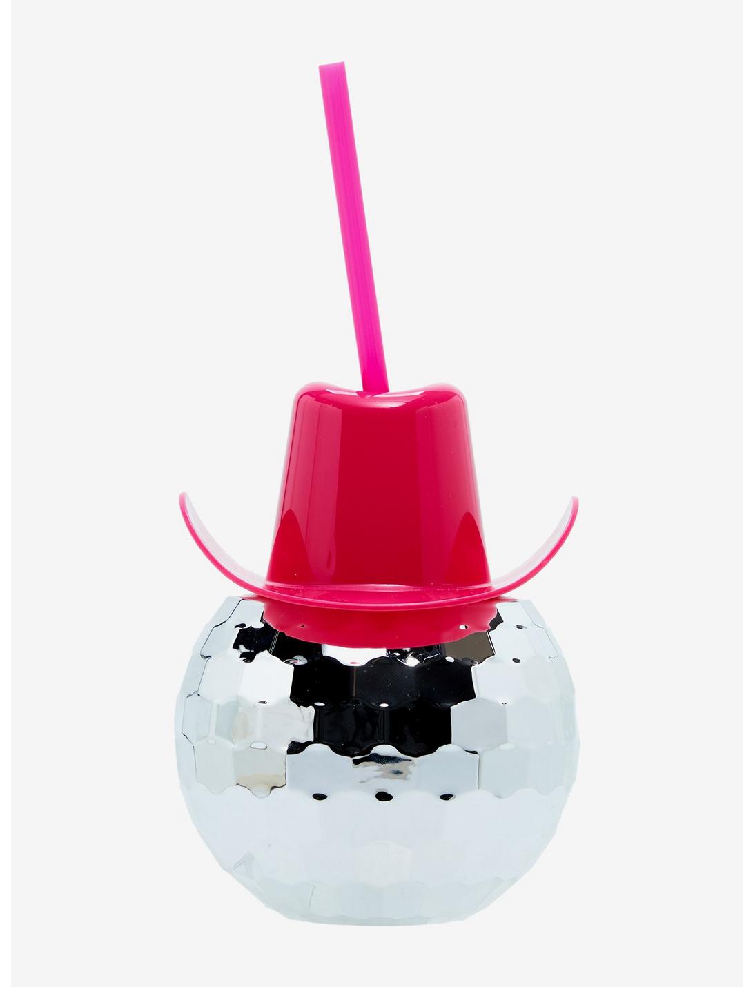 Cowboy Hat Disco Ball Straw Cup, , hi-res