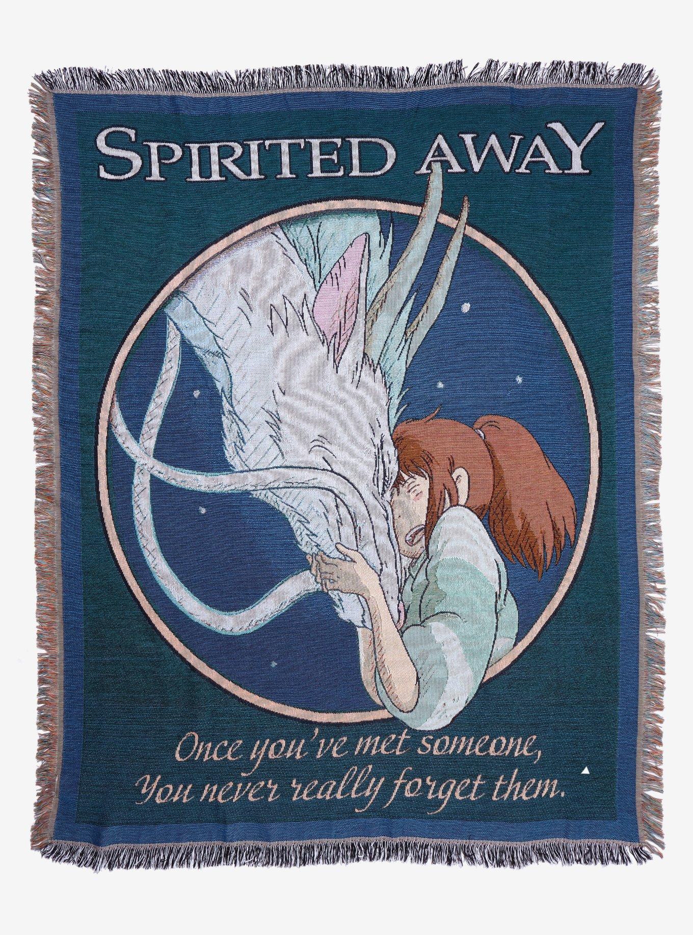 Studio Ghibli Spirited Away Chihiro and Haku Tapestry Throw