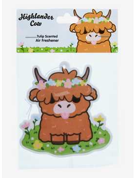 Highland Cow Tulip Scented Air Freshener - BoxLunch Exclusive, , hi-res