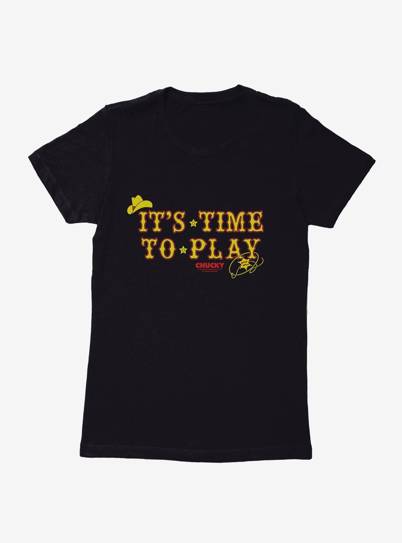Chucky TV Series It's Time To Play Womens T-Shirt, BLACK, hi-res
