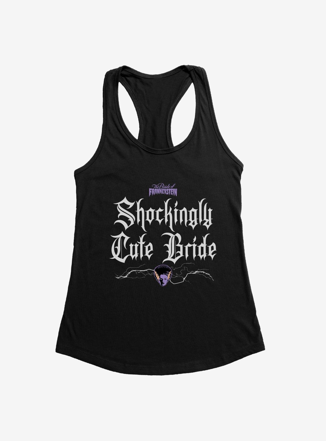 Bride Of Frankenstein Shockingly Cute Bride Girls Tank, BLACK, hi-res