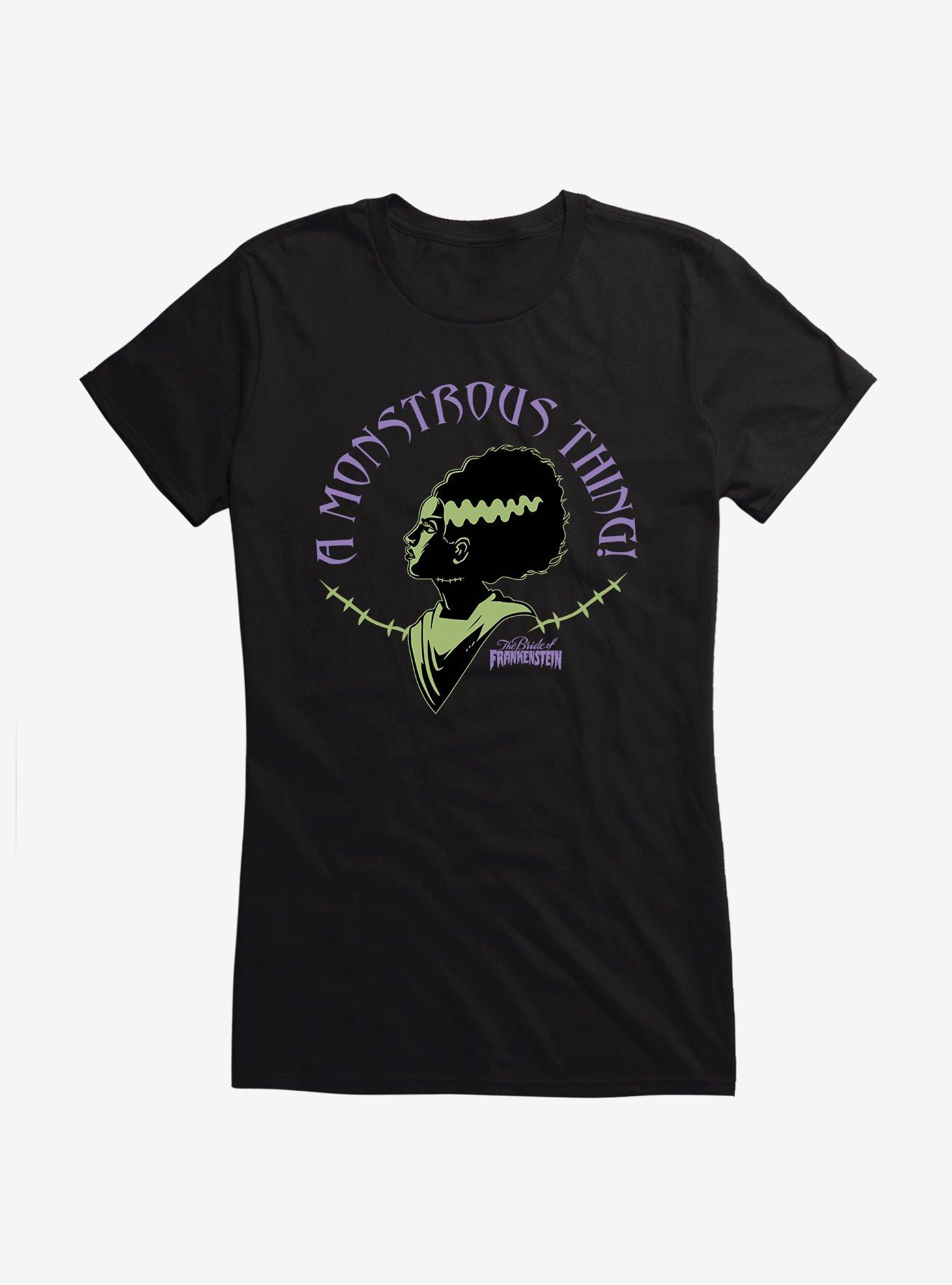 Bride Of Frankenstein A Monstrous Thing Girls T-Shirt, BLACK, hi-res