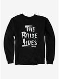 Bride Of Frankenstein The Bride Lives Sweatshirt, BLACK, hi-res